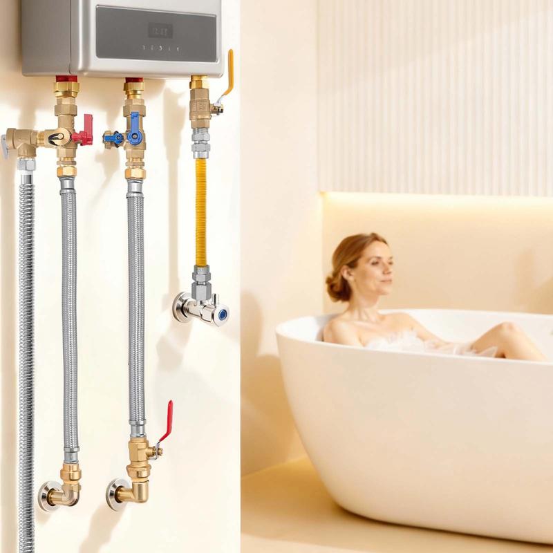 Water Heater Kit, Push-Fit Val - Braided Line avaliação e preço