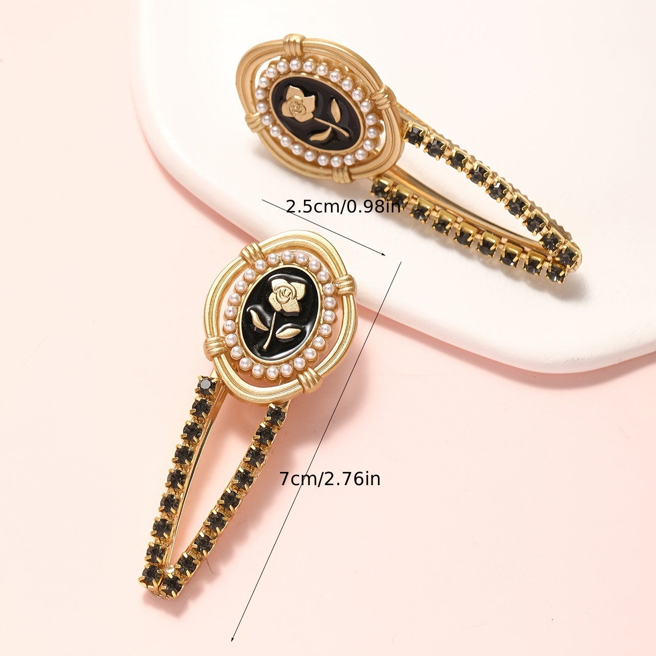 2pcs/ Set Hairpin Fashion Pers - Tippet Line avaliação e preço