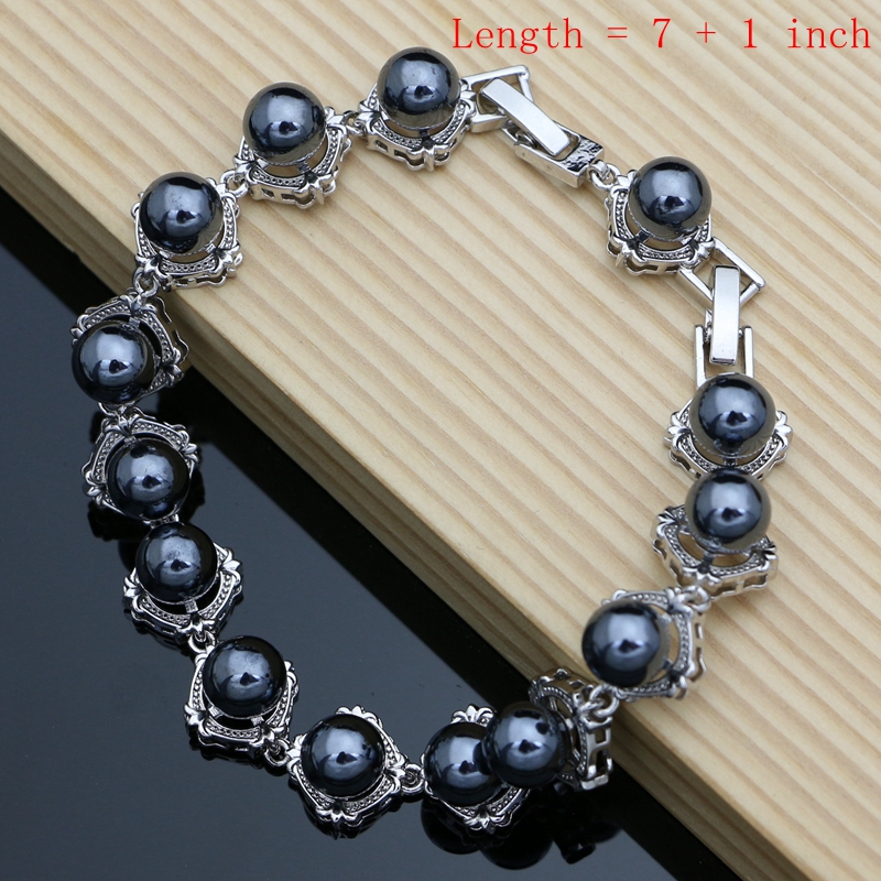 Black Pearls 925 Silver Jewelr - Freshwater Line avaliação e preço