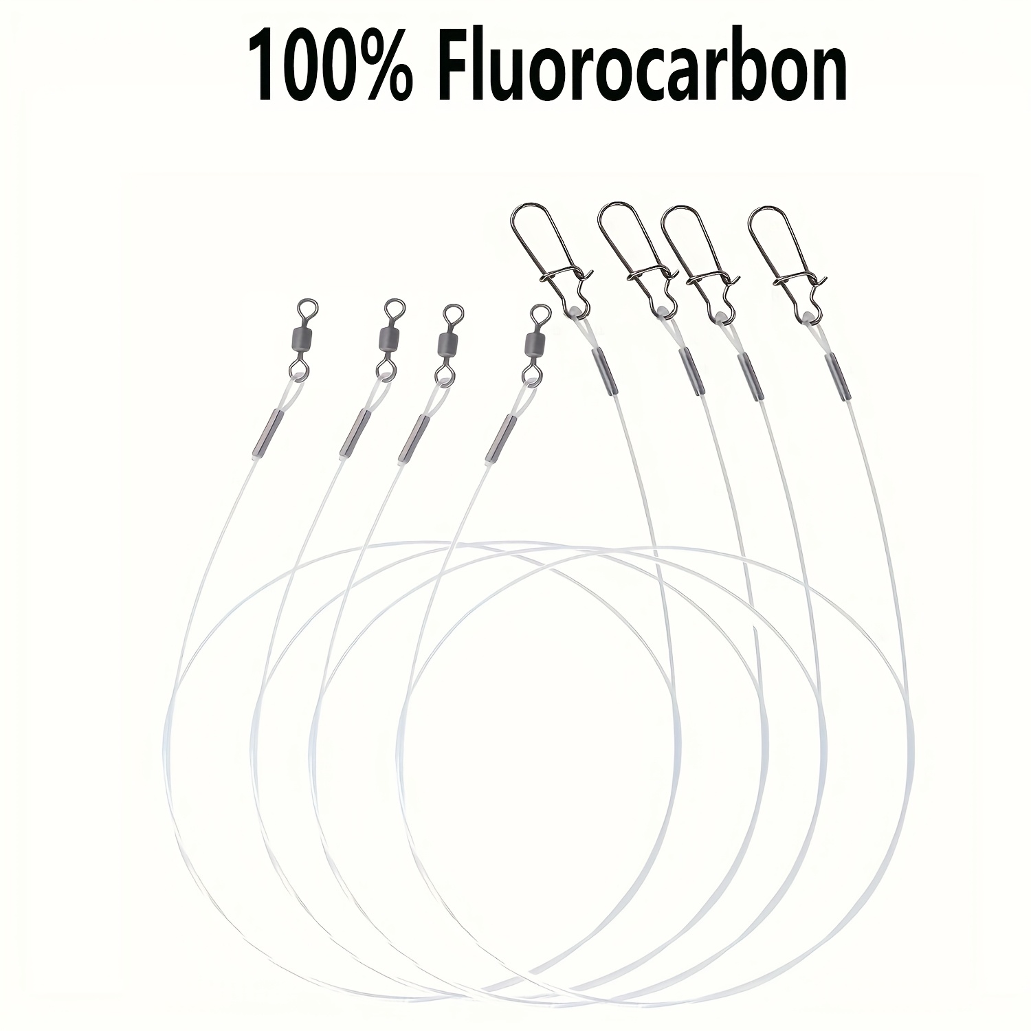 12Pcs 100% Fluorocarbon Fishin - Copolymer Line avaliação e preço