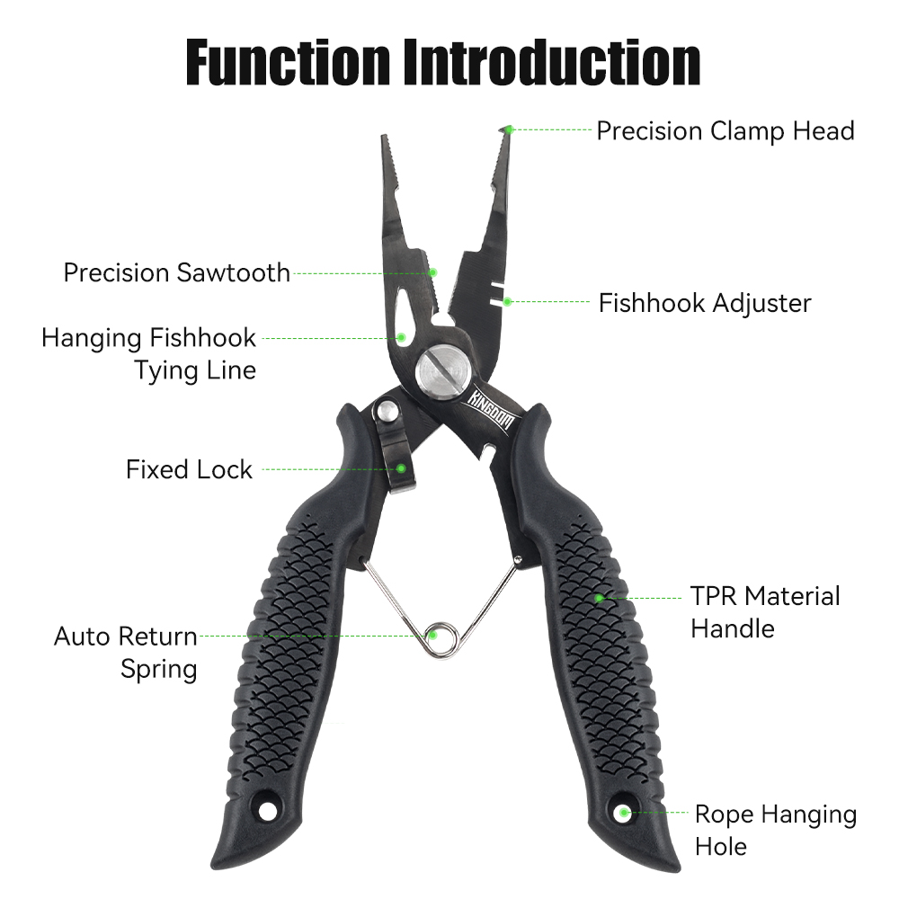 Kingdom Fishing Pliers Multifu - Fishing Line Cutter avaliação e preço