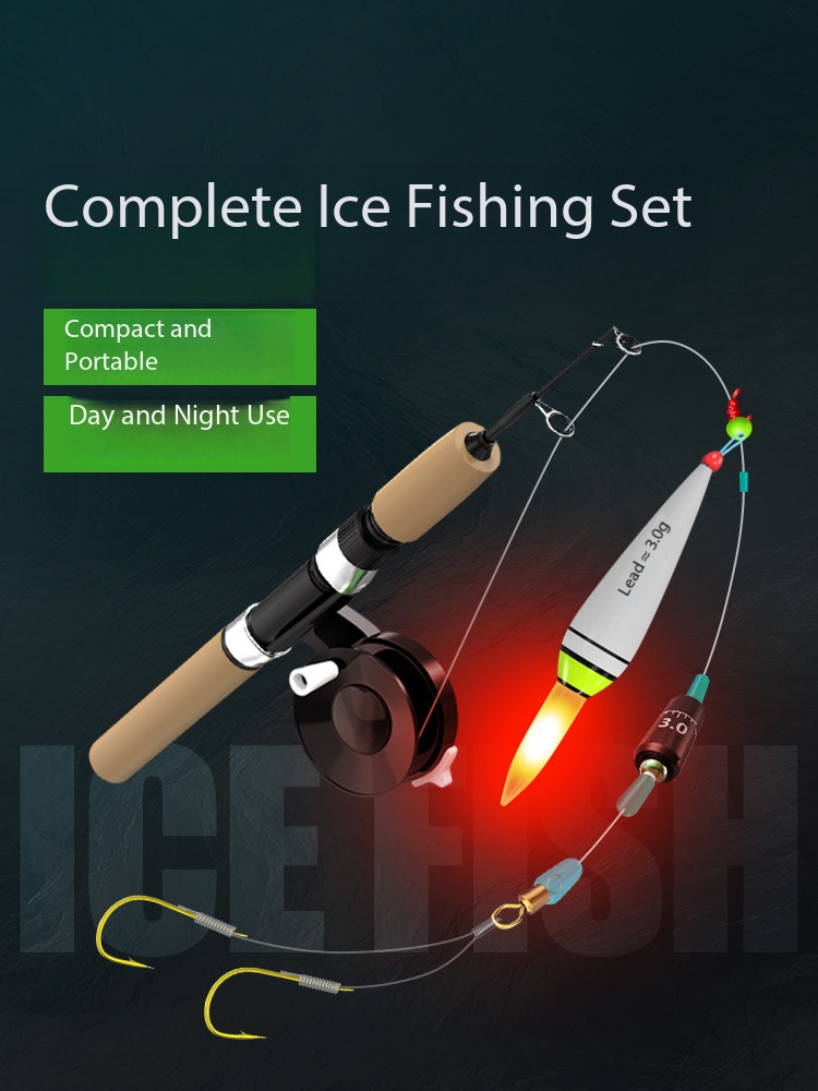 New Ice Fishing Rod Ultra Shor - Ice Fishing Line avaliação e preço