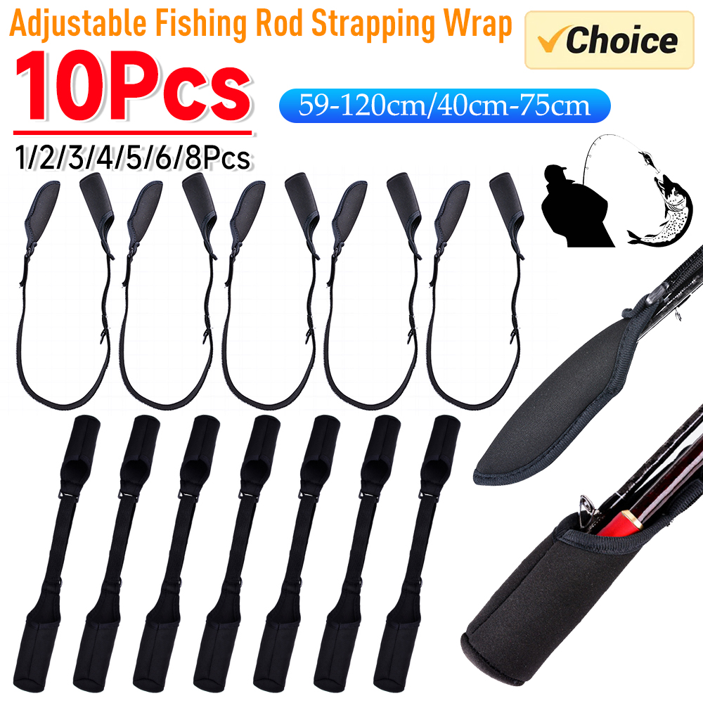 1-10PCS Fishing Rod Socks Srta - Fishing Line Box avaliação e preço