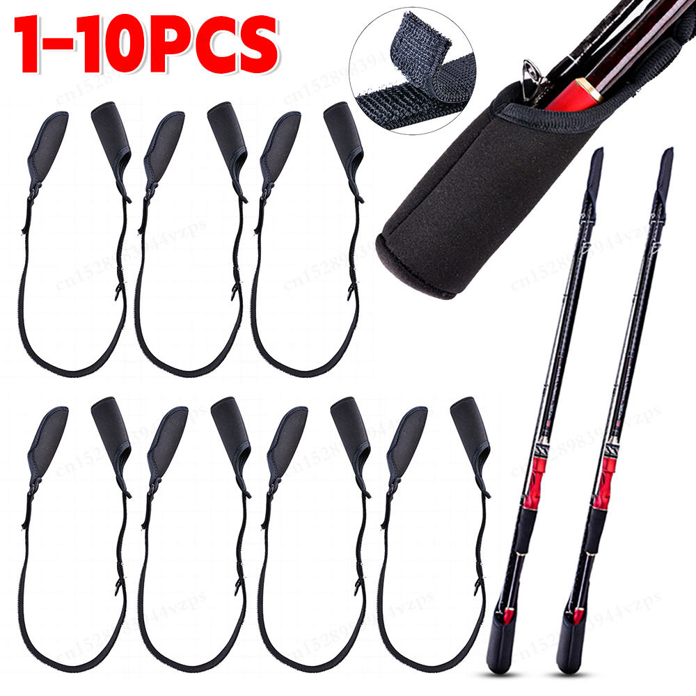 1-10PCS Fishing Rod Socks Srta - Fishing Line Box avaliação e preço