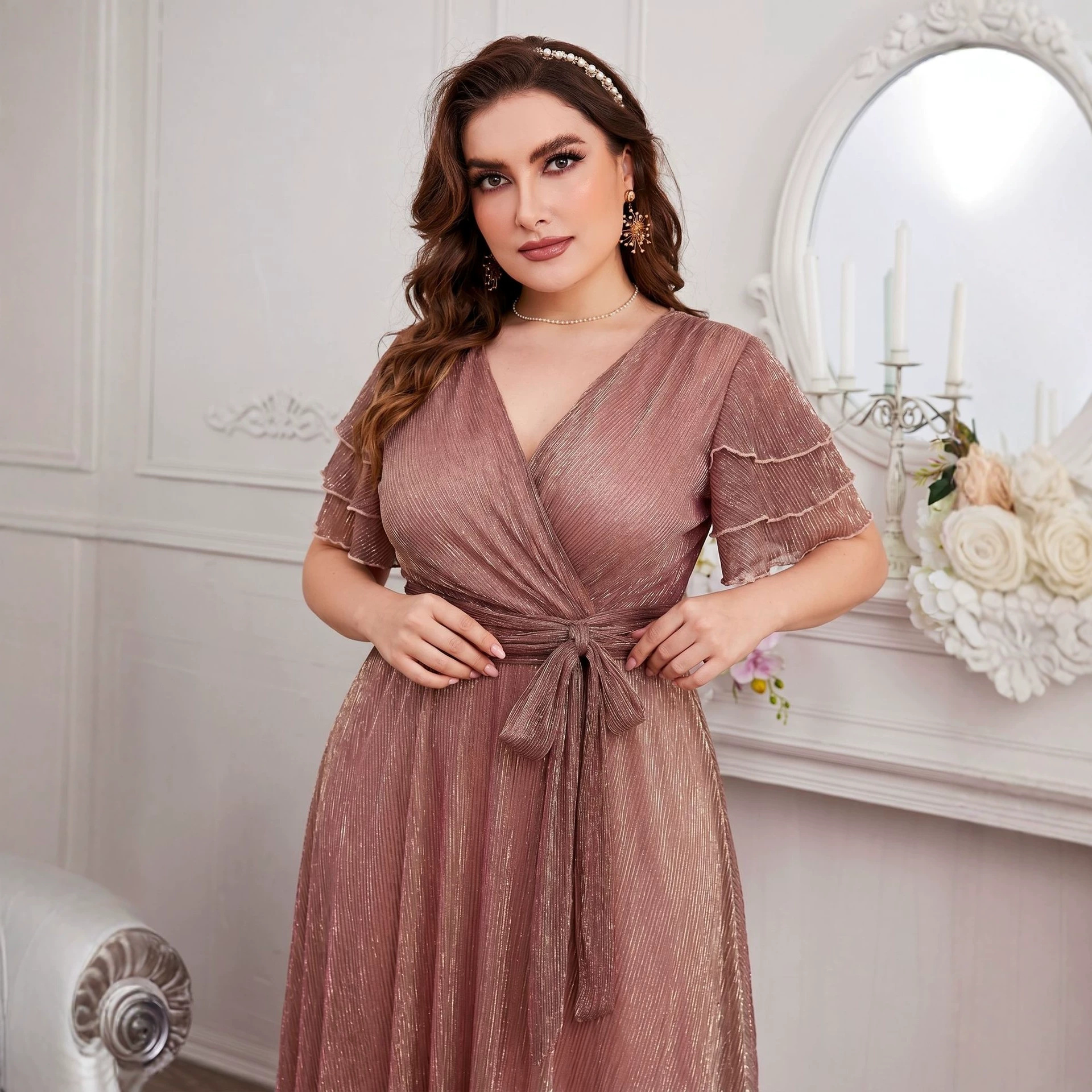 Luxury Curvy Blush Gold Glitte - Fly Line avaliação e preço
