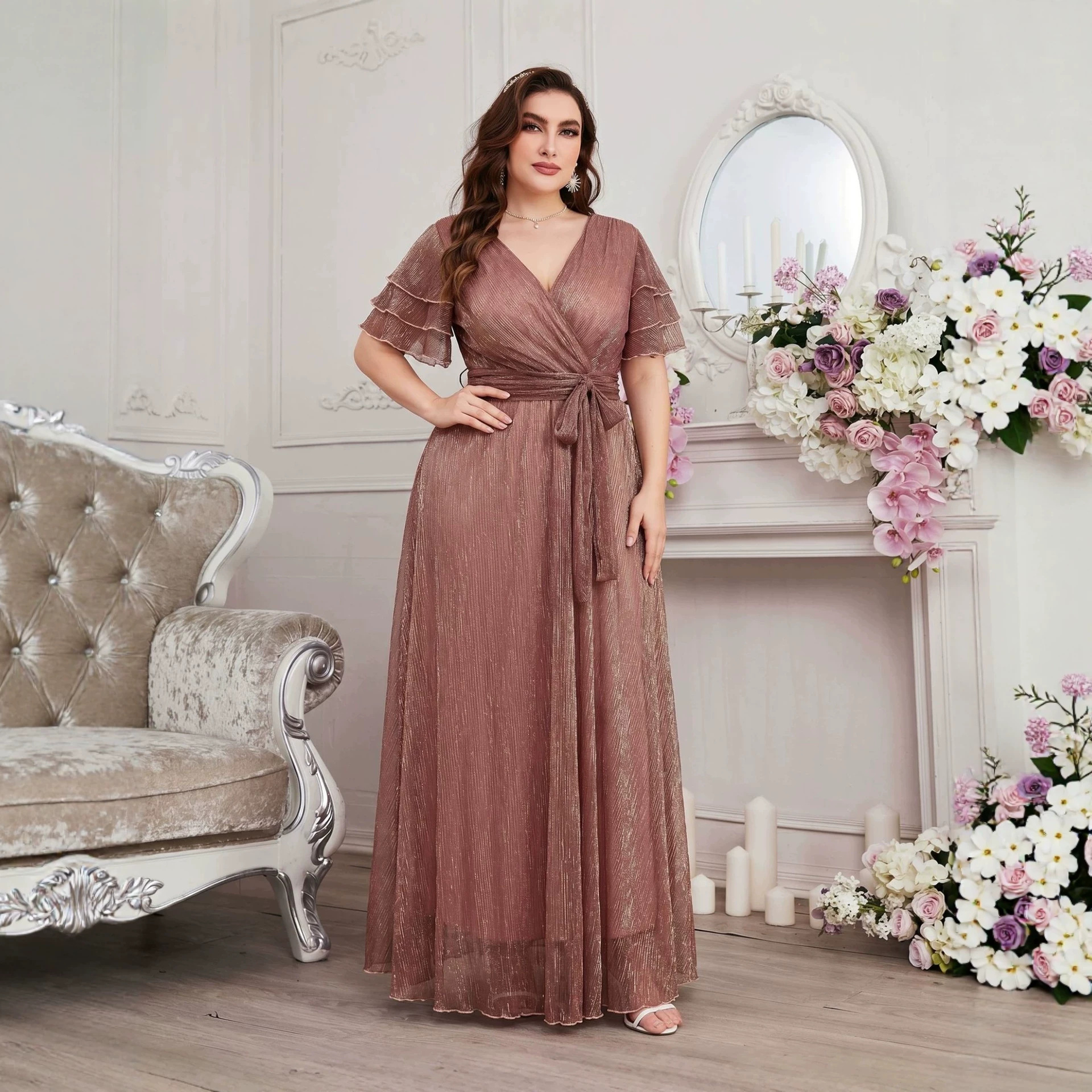 Luxury Curvy Blush Gold Glitte - Fly Line avaliação e preço