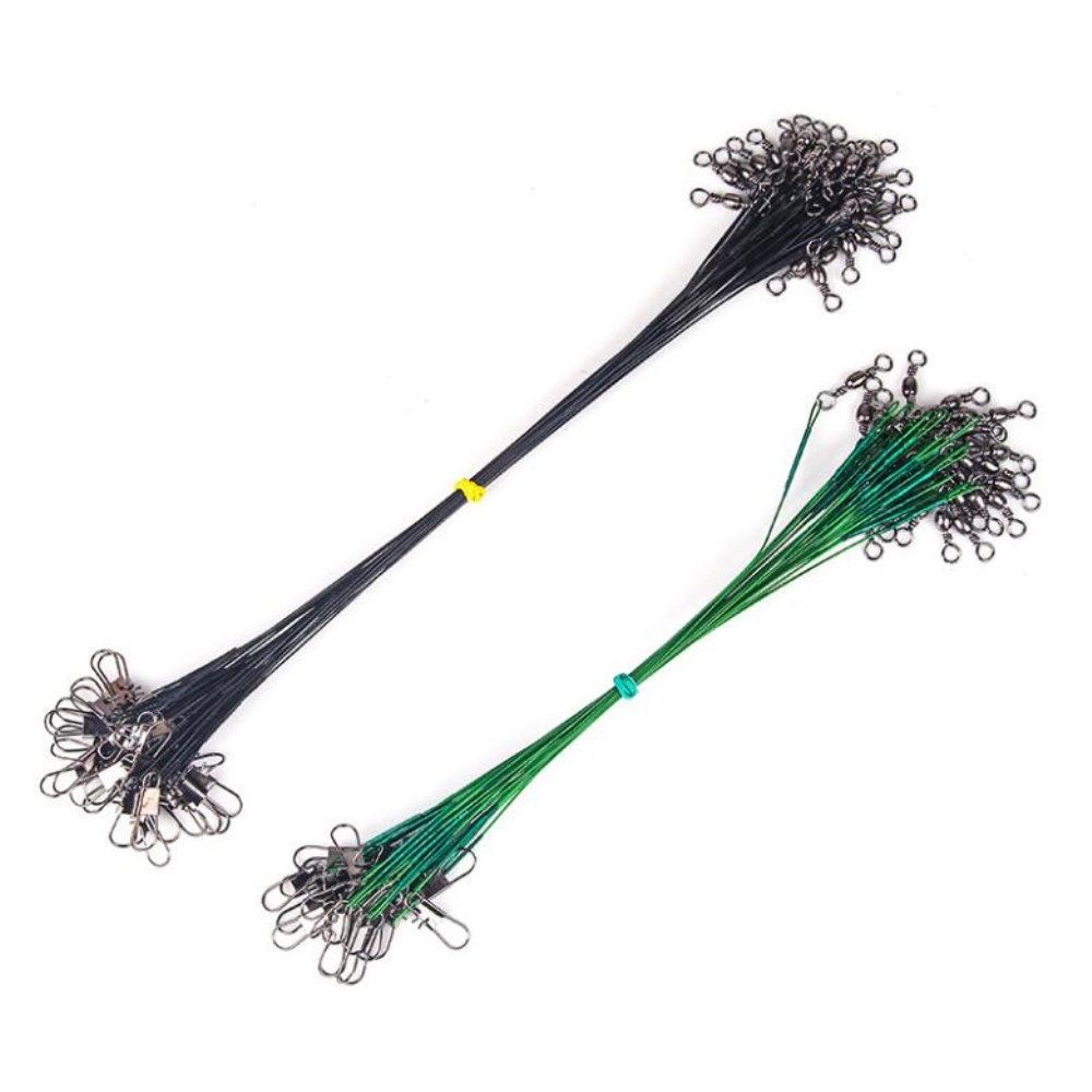 10pcs/lot Anti Bite Steel Fish - Leader Line avaliação e preço