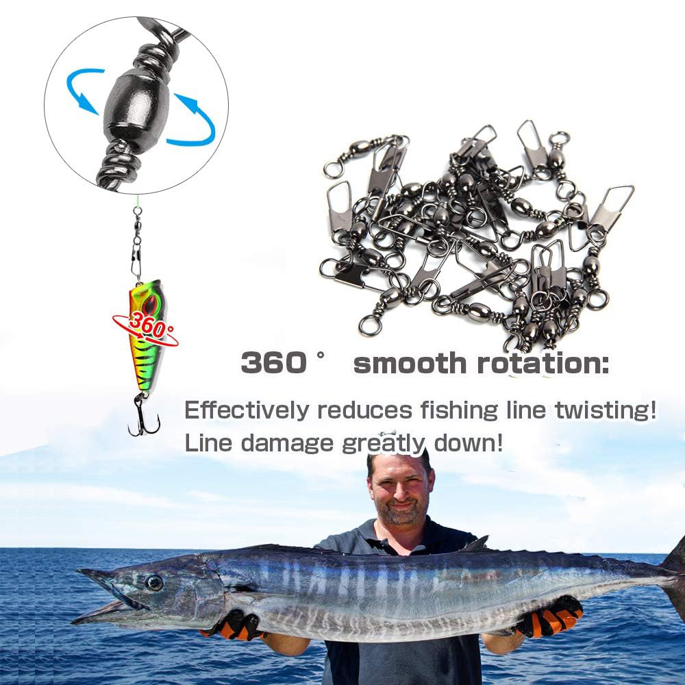 50Pcs Stainless Steel Snap Swi - Saltwater Line avaliação e preço