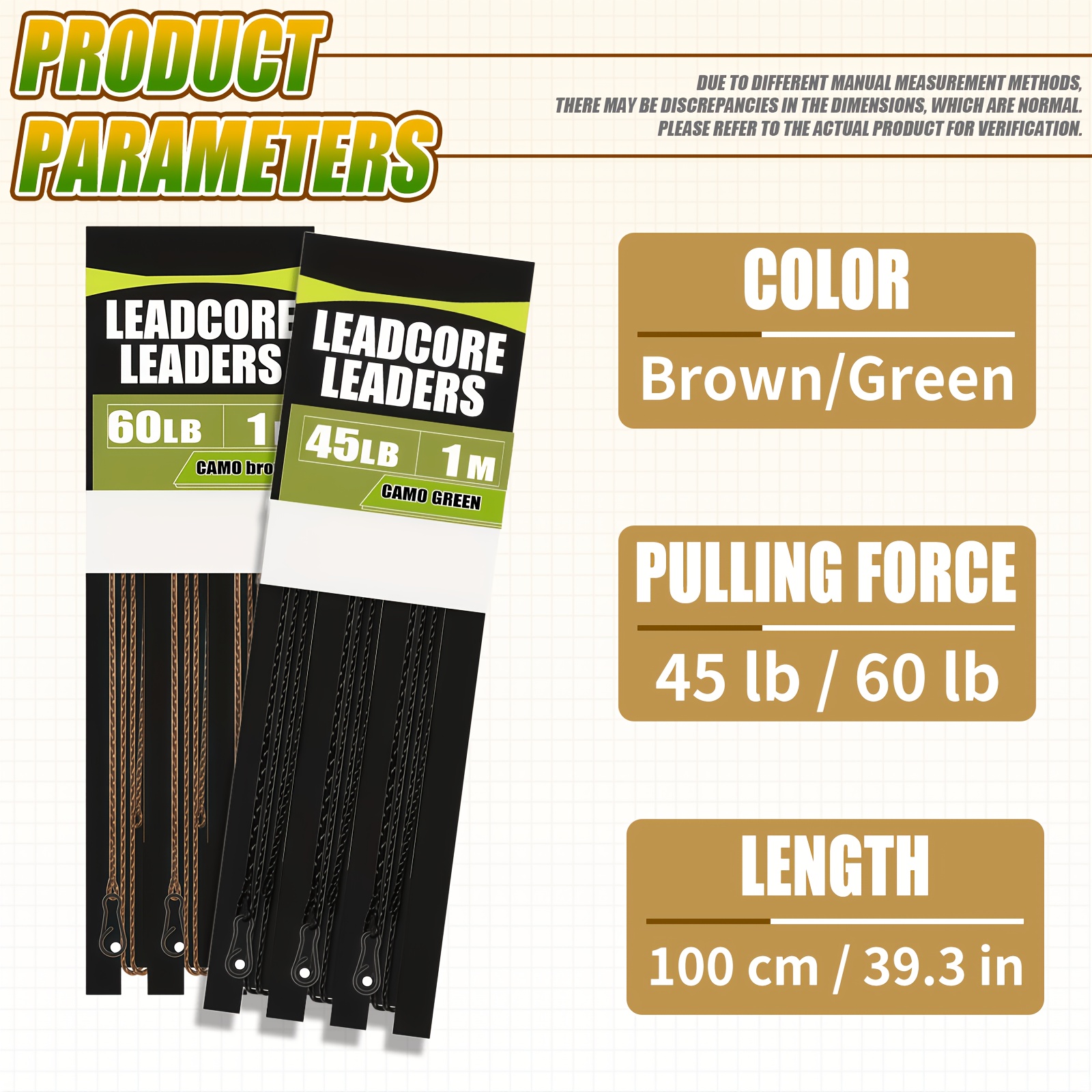 Carp Fishing Leadcore Leaders  - Leader Line avaliação e preço