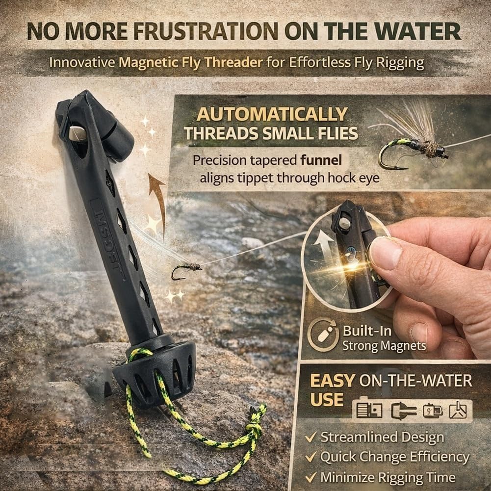 Portable Magnetic Fly Threader - Fishing Line Winder avaliação e preço