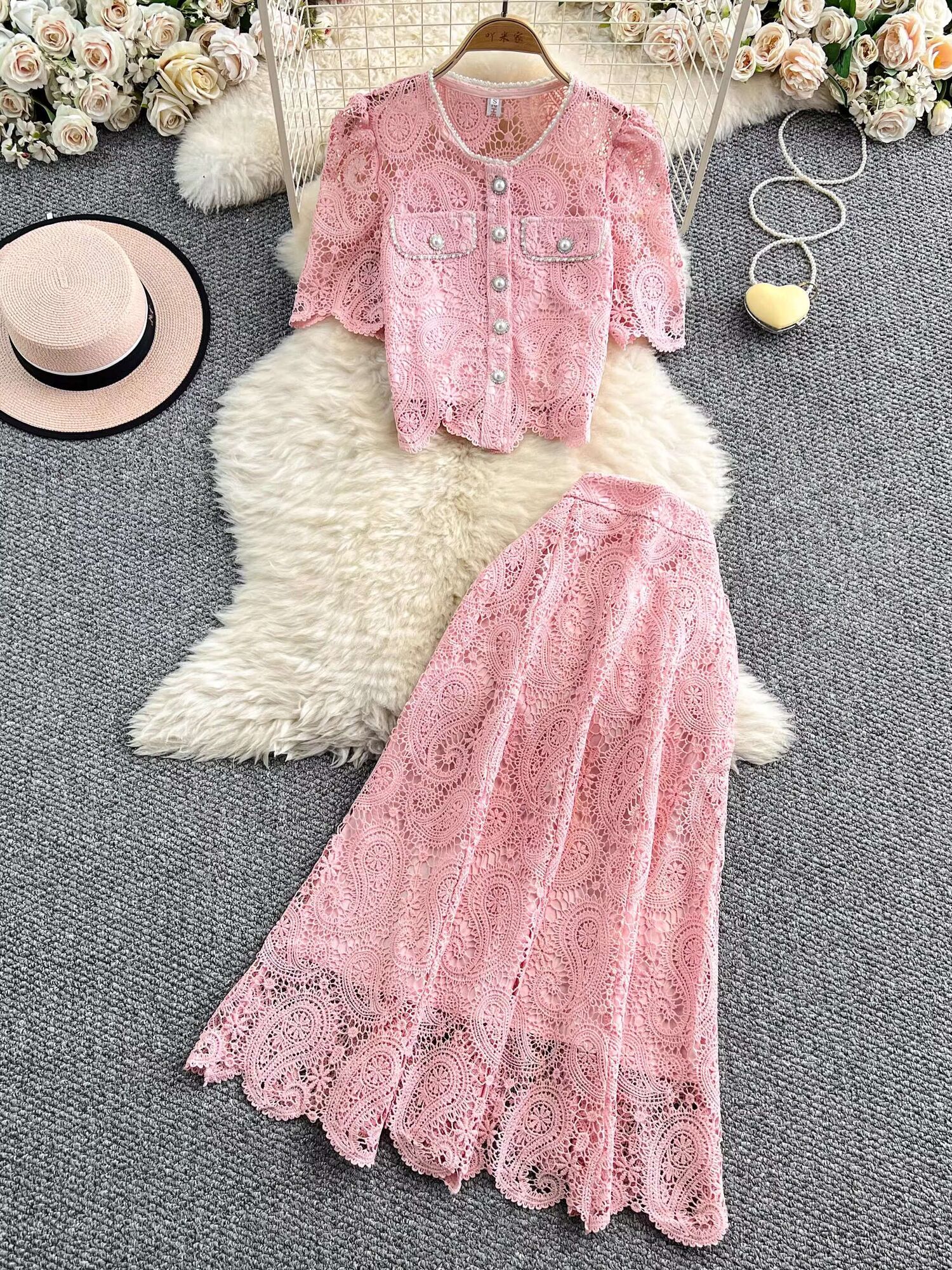Elegant Pearl Long Dress Suits - Fly Line avaliação e preço