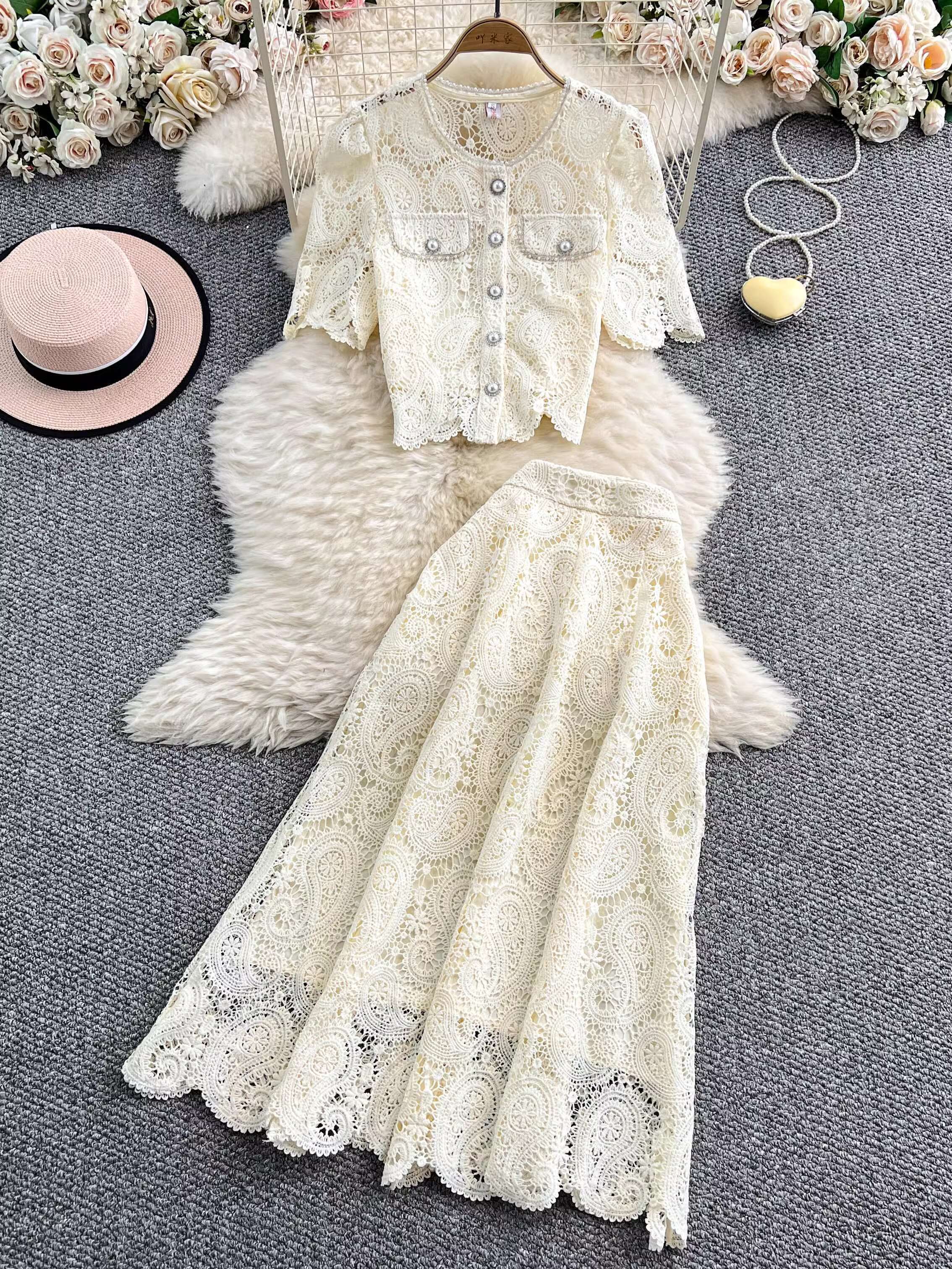 Elegant Pearl Long Dress Suits - Fly Line avaliação e preço