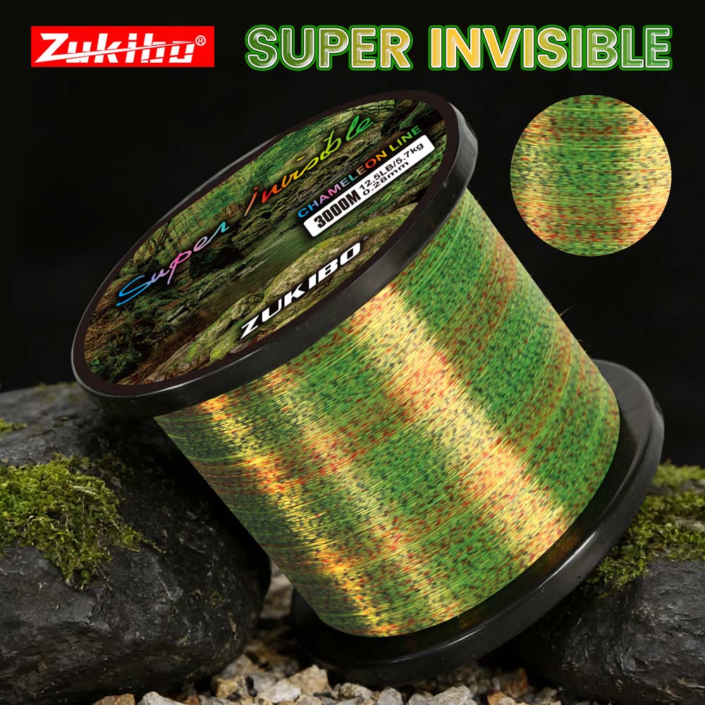 ZUKIBO 3D Speckle Line Yellow  - Fluorocarbon Line avaliação e preço