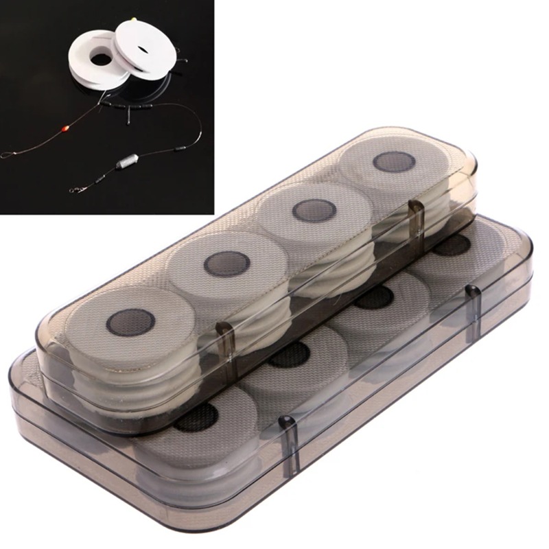 8/16Pcs Translucent Fishing Ta - Fishing Line Box avaliação e preço