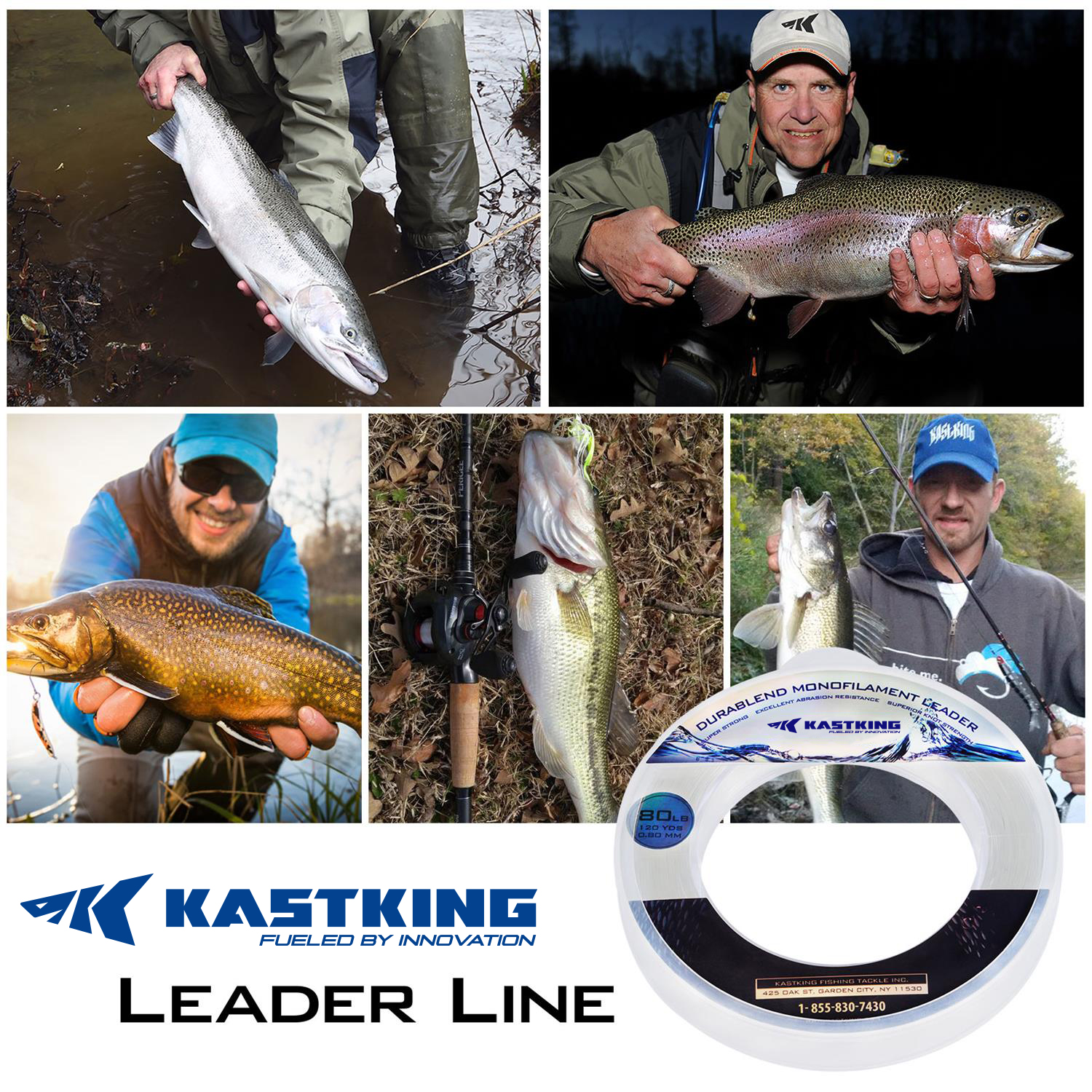 KastKing 20-200LB 110M 0.40-1. - Copolymer Line avaliação e preço