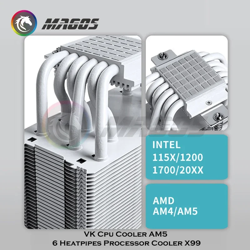 VK LGA 1700 CPU Cooler Compute - Fly Line avaliação e preço
