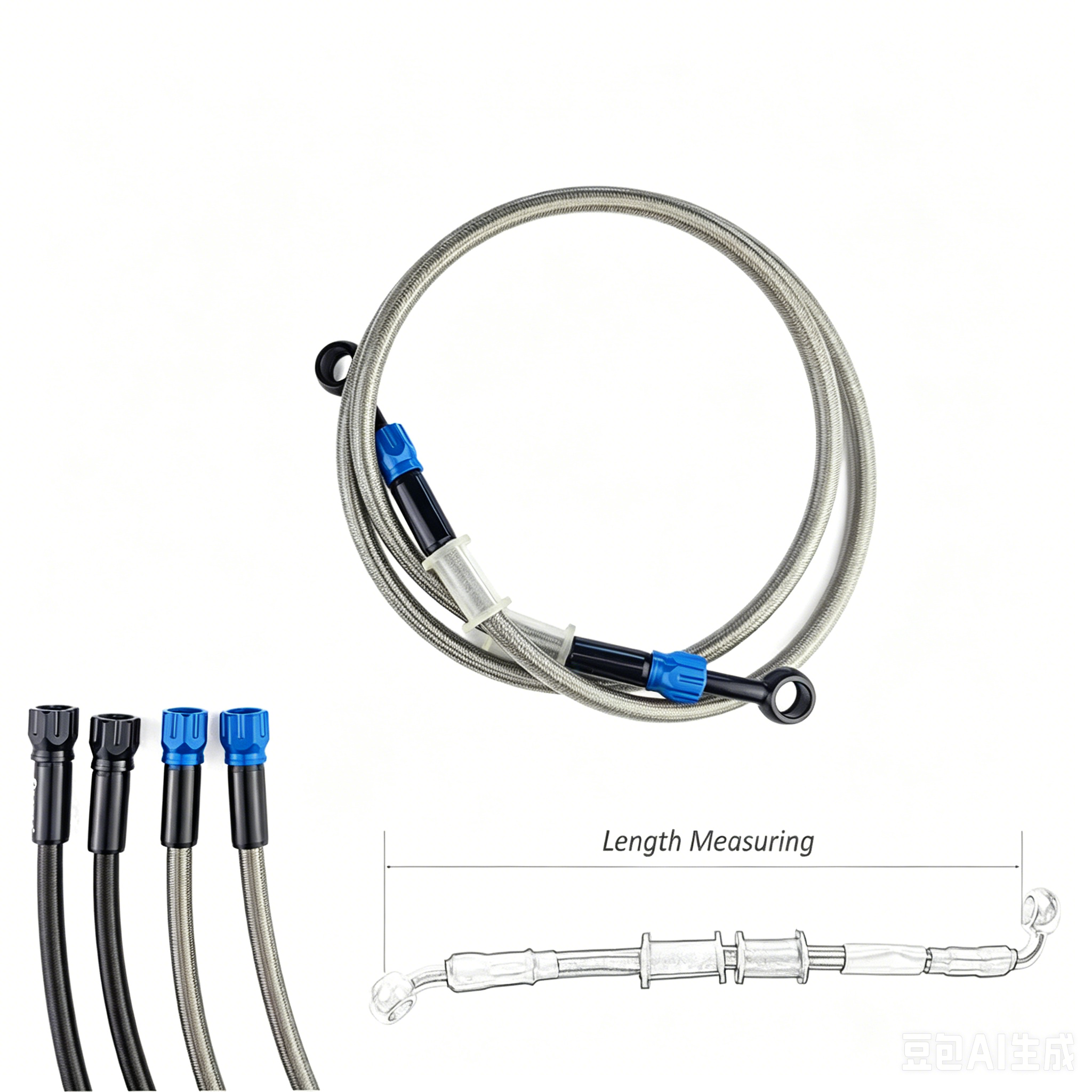 Motorcycle Brake Hose AN3 Brai - Braided Line avaliação e preço