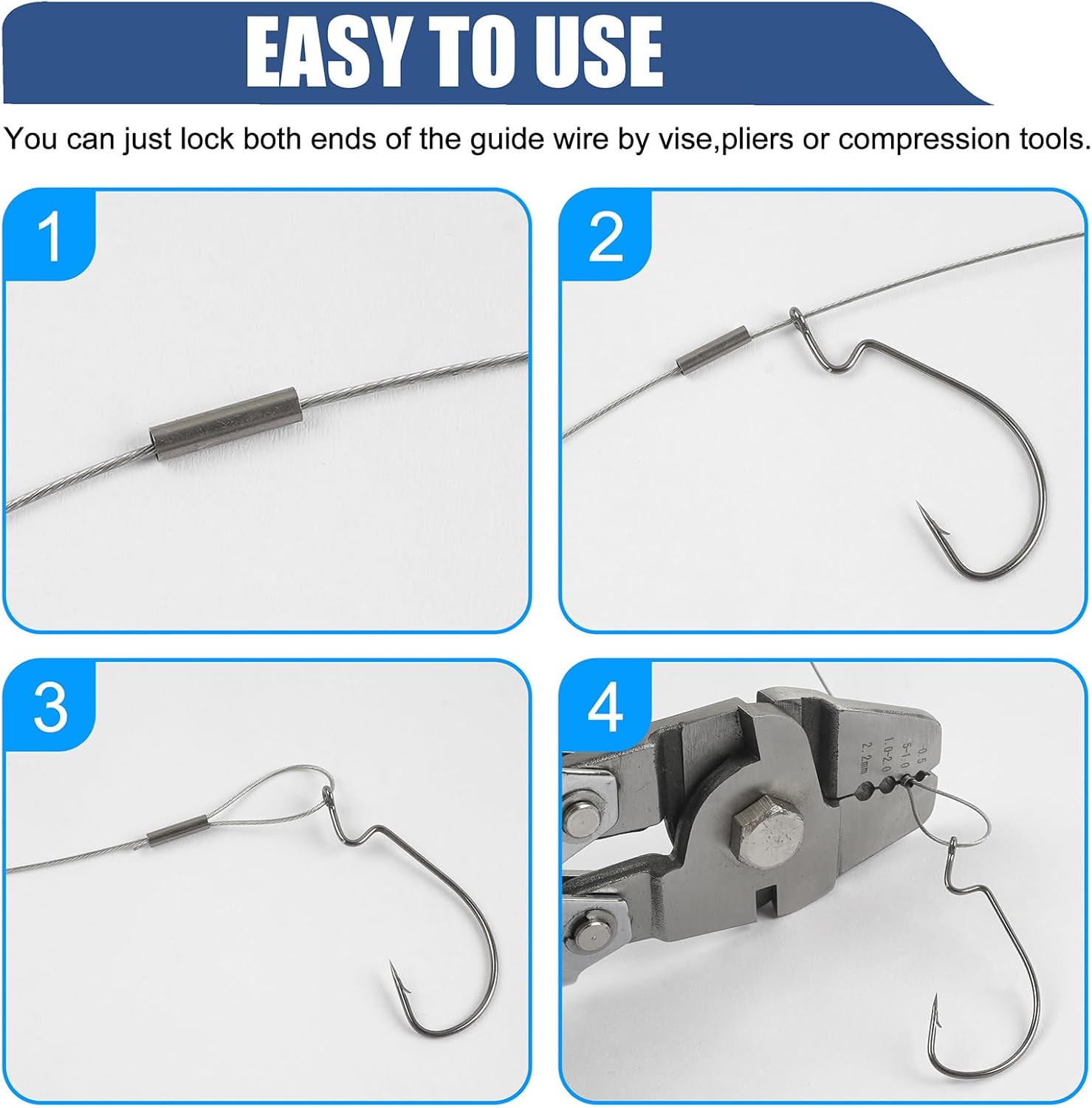 500Pcs Fishing Single Barrel C - Leader Line avaliação e preço