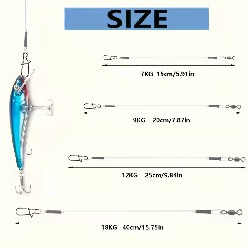 8/16pcs Fluorocarbon Wire Lead - Fluorocarbon Line avaliação e preço