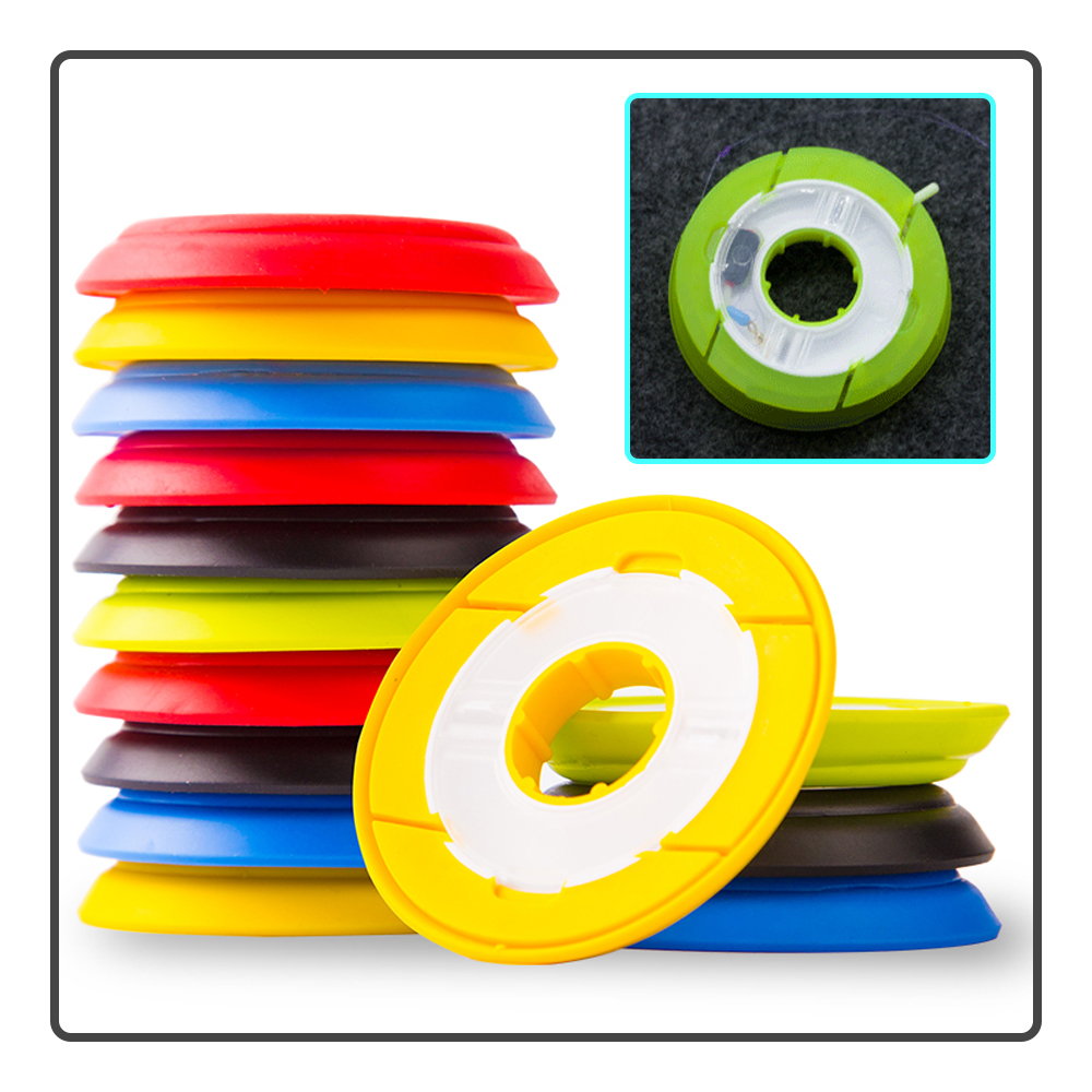 5pcs/lot Color Silicone Storag - Fishing Line Spool avaliação e preço