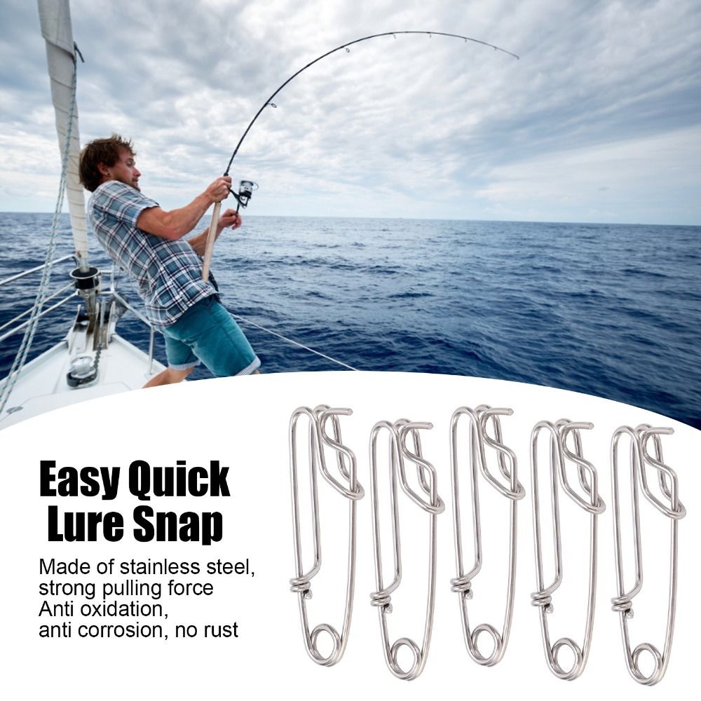 5PCS Durable Stainless Steel L - Saltwater Line avaliação e preço