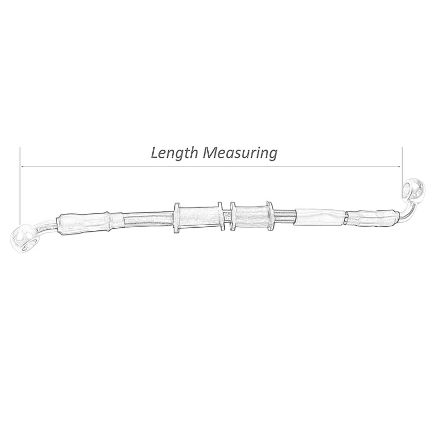 400mm-2400mm Brake Hose Hydrau - Braided Line avaliação e preço