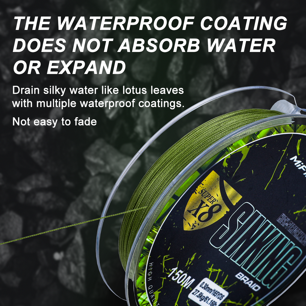 MIFINE SINKING X8 High-Perform - Ice Fishing Line avaliação e preço
