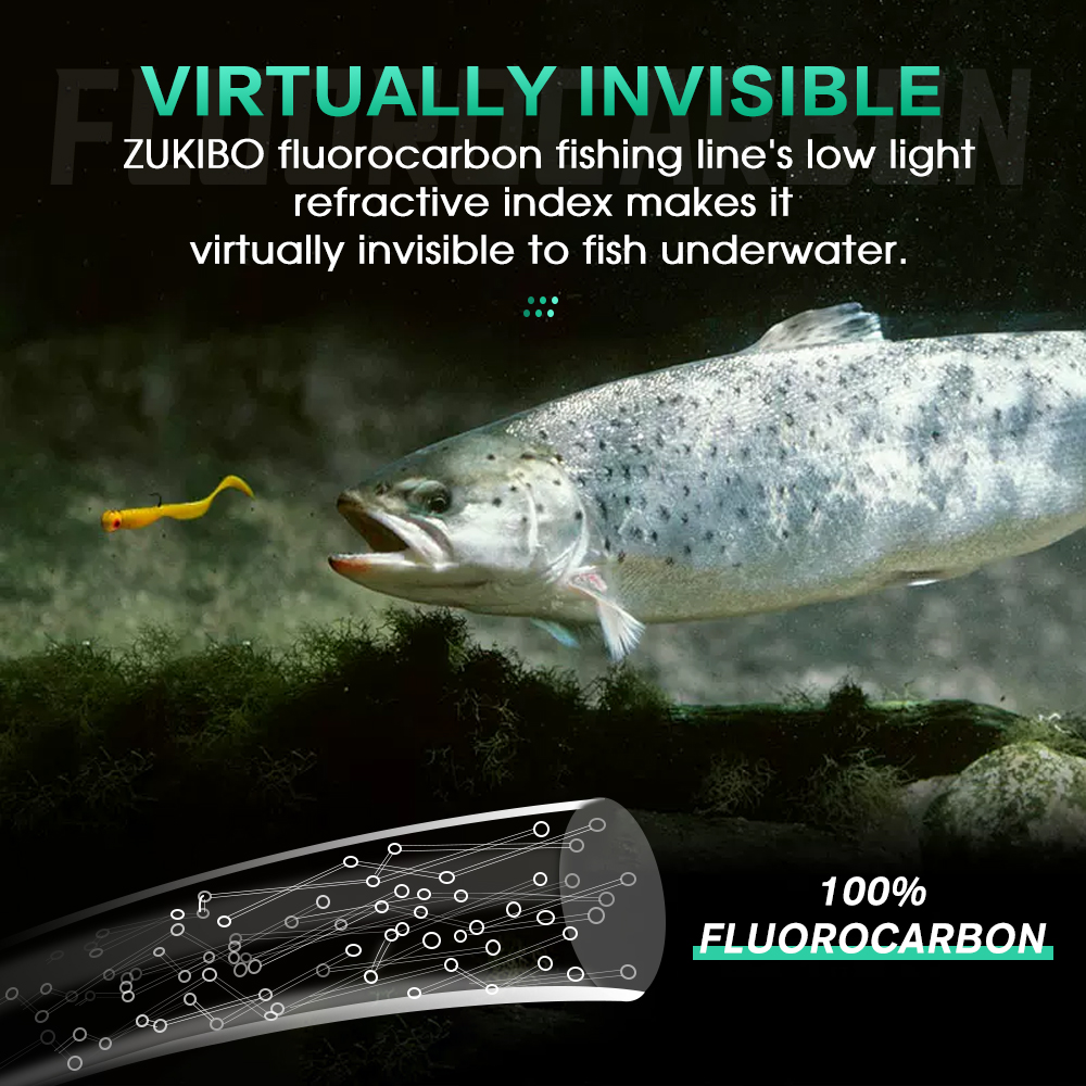 ZUKIBO 100% Fluorocarbon Fishi - Fluorocarbon Line avaliação e preço